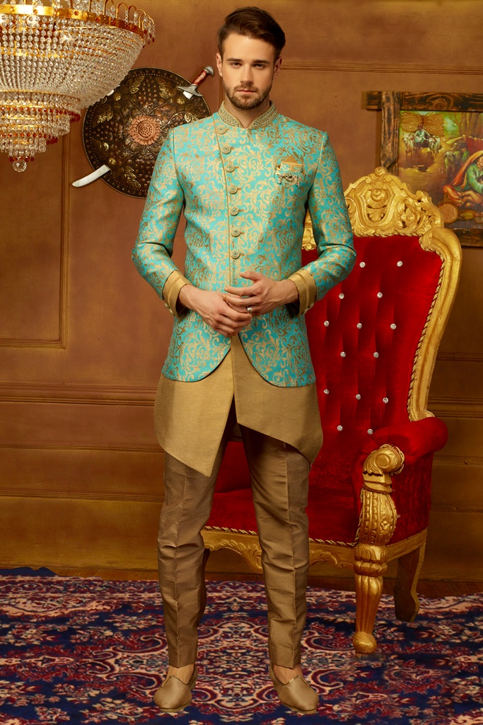 JAQURD Silk Brocade Indo Western