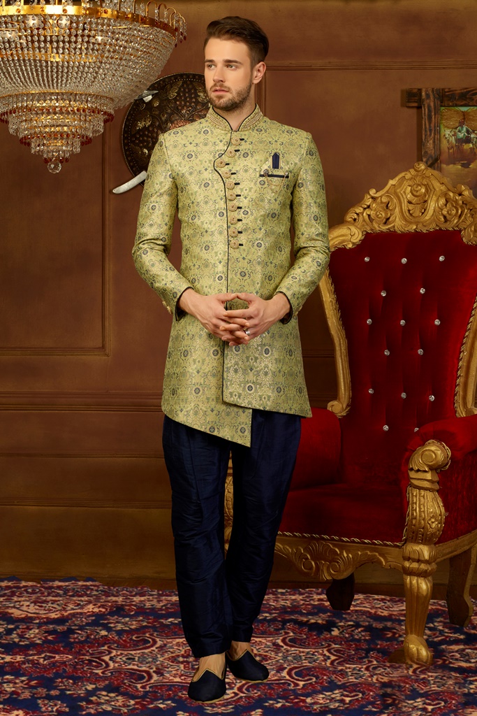 JAQURD Silk Brocade Indo Western