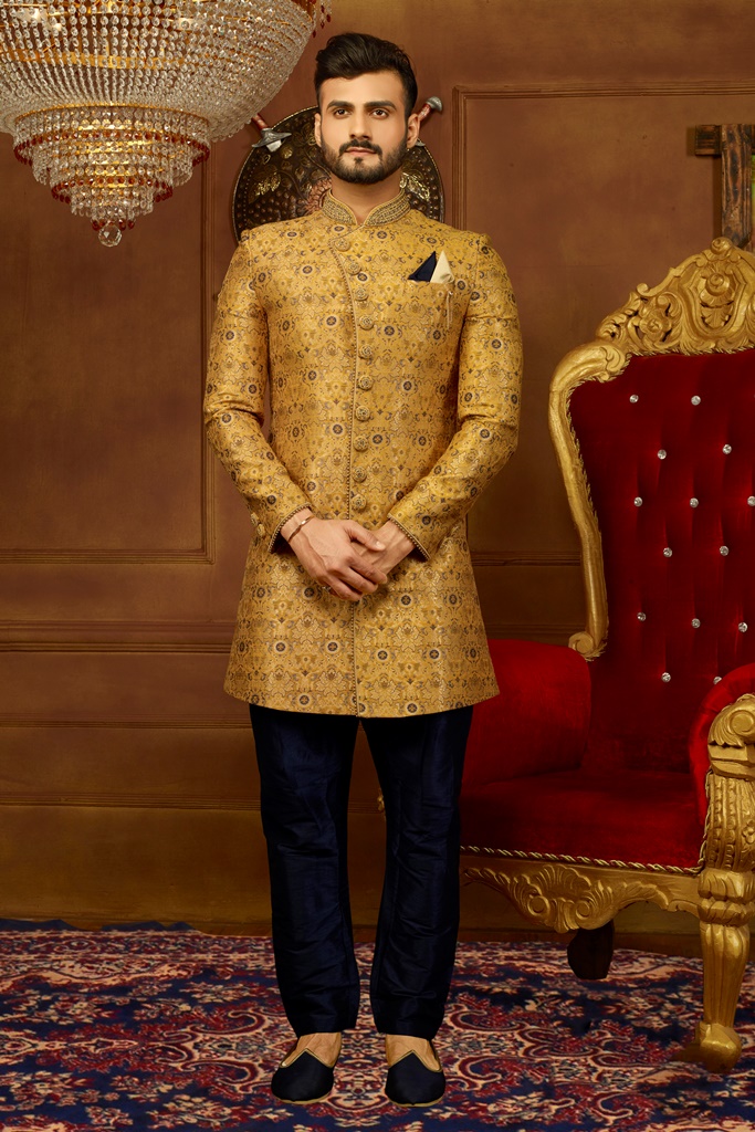 JAQURD Silk Brocade Indo Western