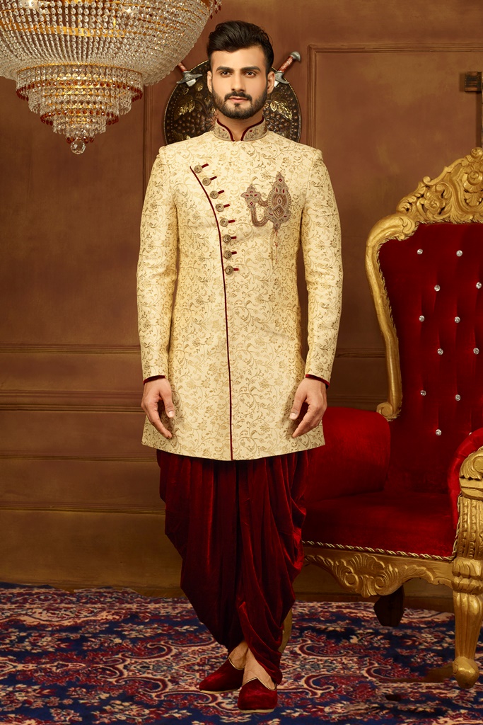 JAQURD Silk Brocade Indo Western