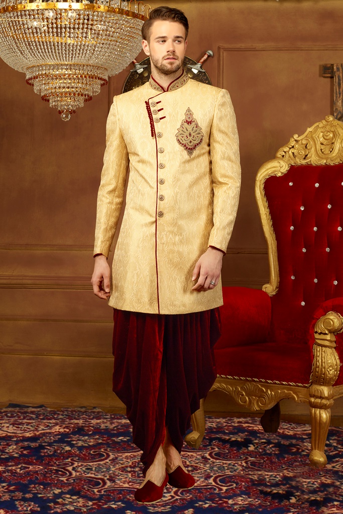 JAQURD Silk Brocade Indo Western