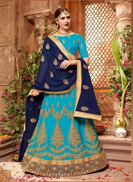 Embroidered chaina silk saree 