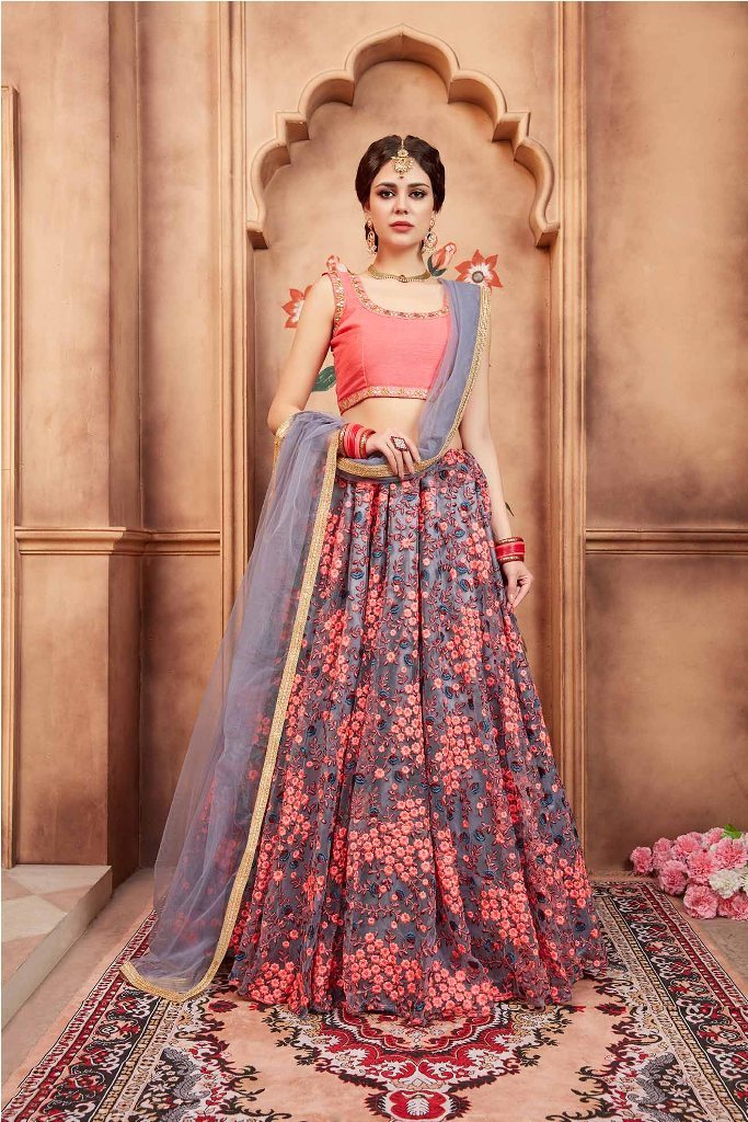 Go With The Lovely Shades With This Heavy Designer Lehenga Choli