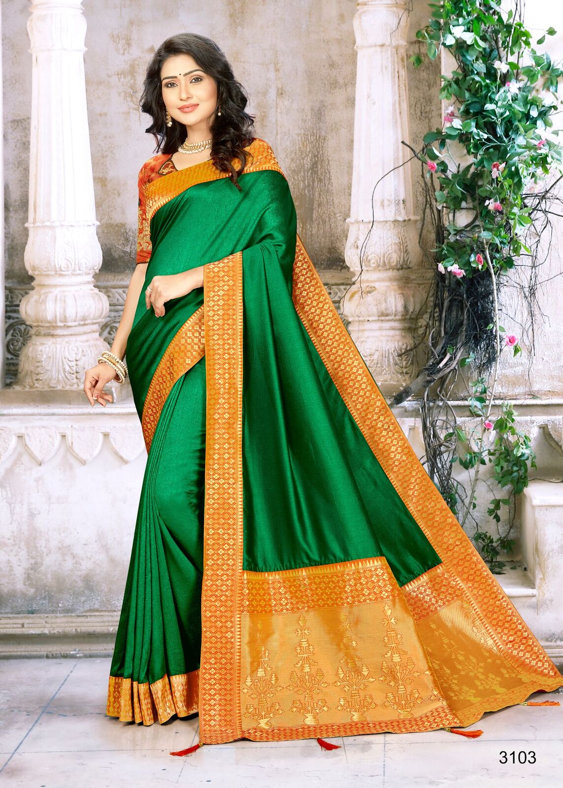 Unique Patterned Designer Saree