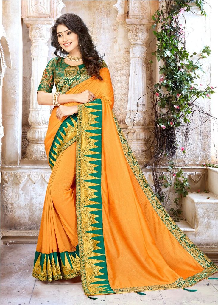 Unique Patterned Designer Saree