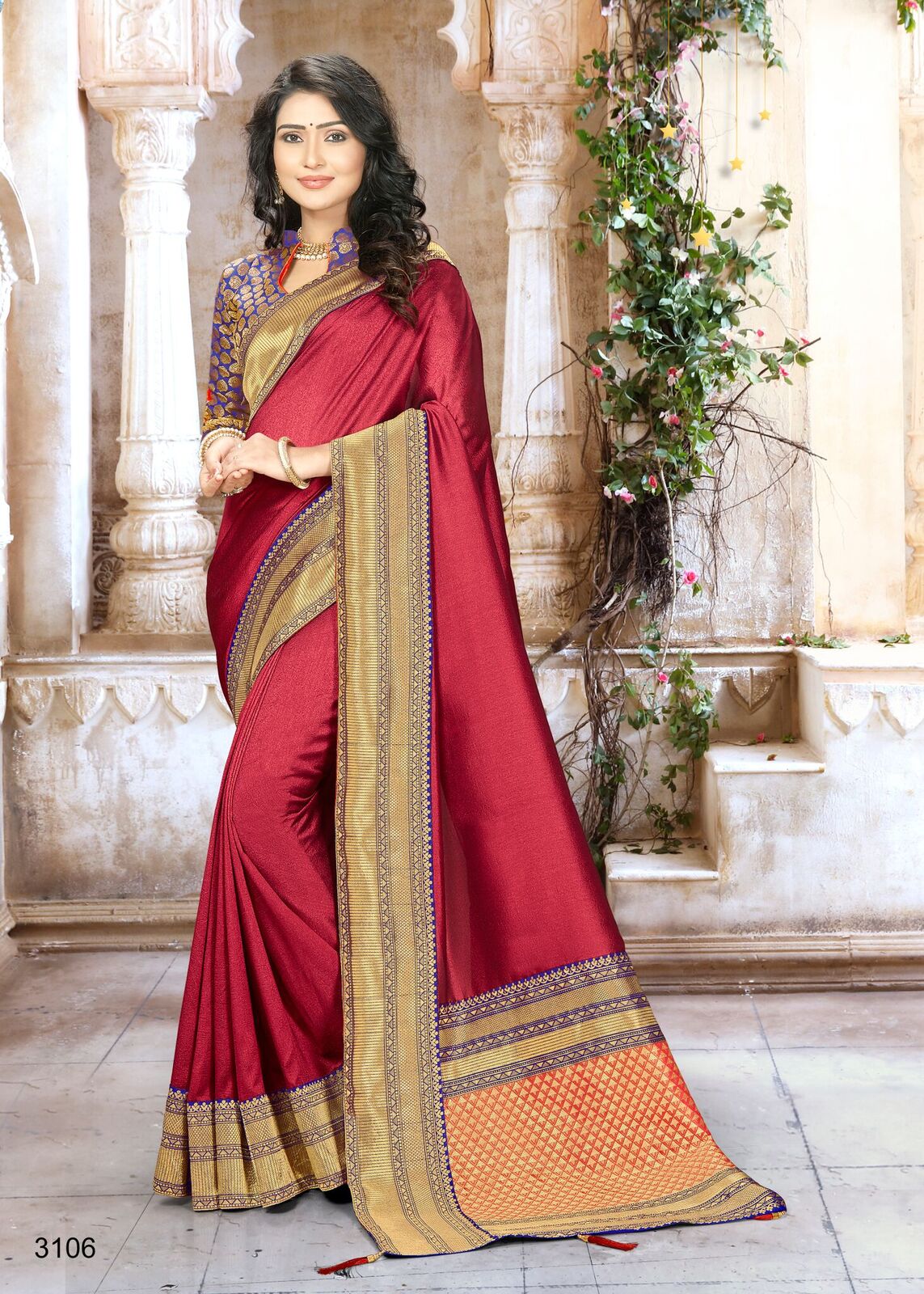 Unique Patterned Designer Saree