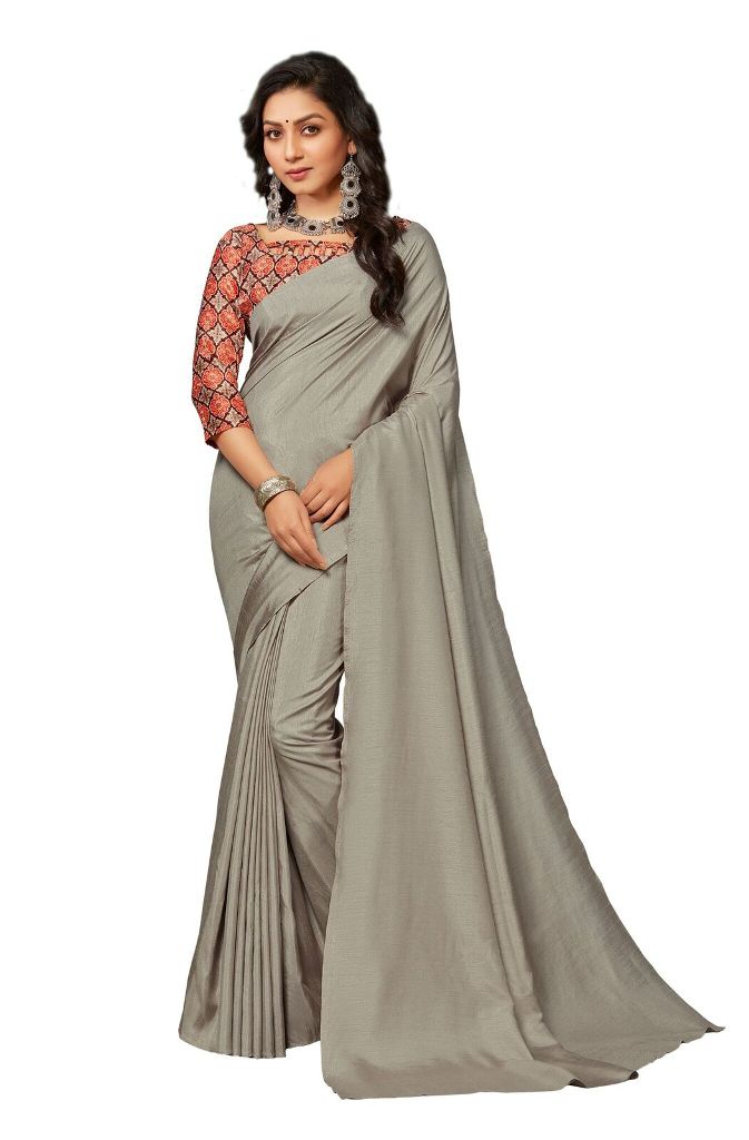 Simplicity Is The Key To Elegance Grab This Very Pretty Simple And Elegant Looking plain Saree