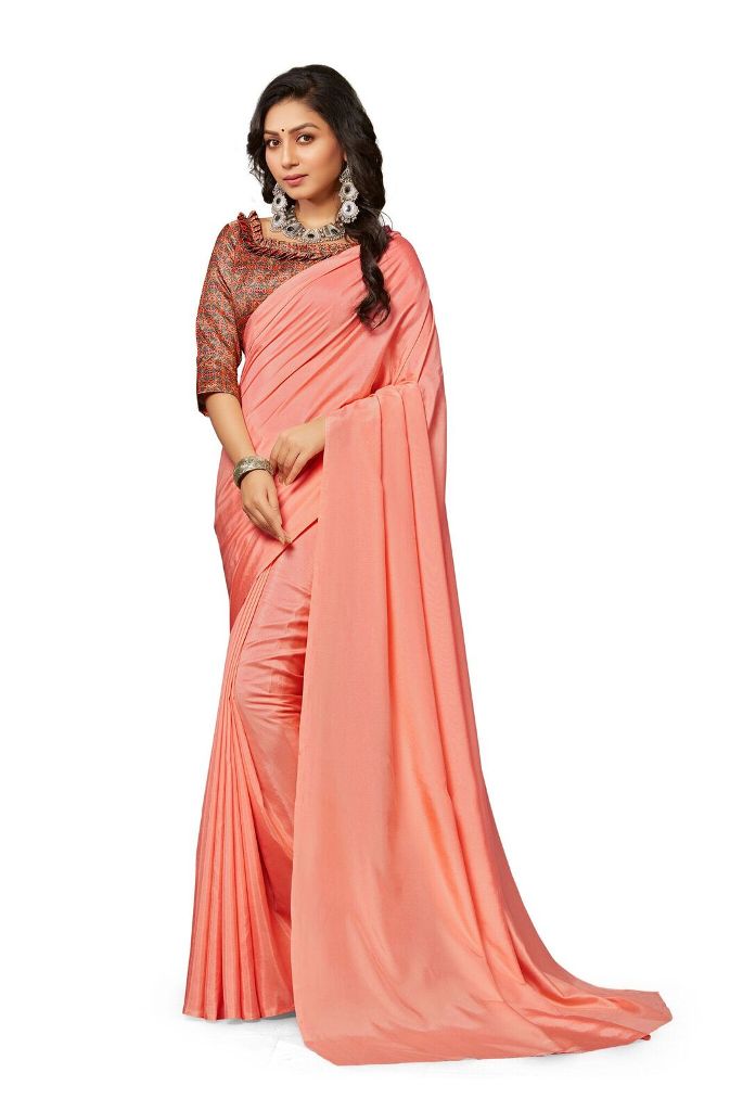 Rich And Elegant Looking Plain Saree IS Here