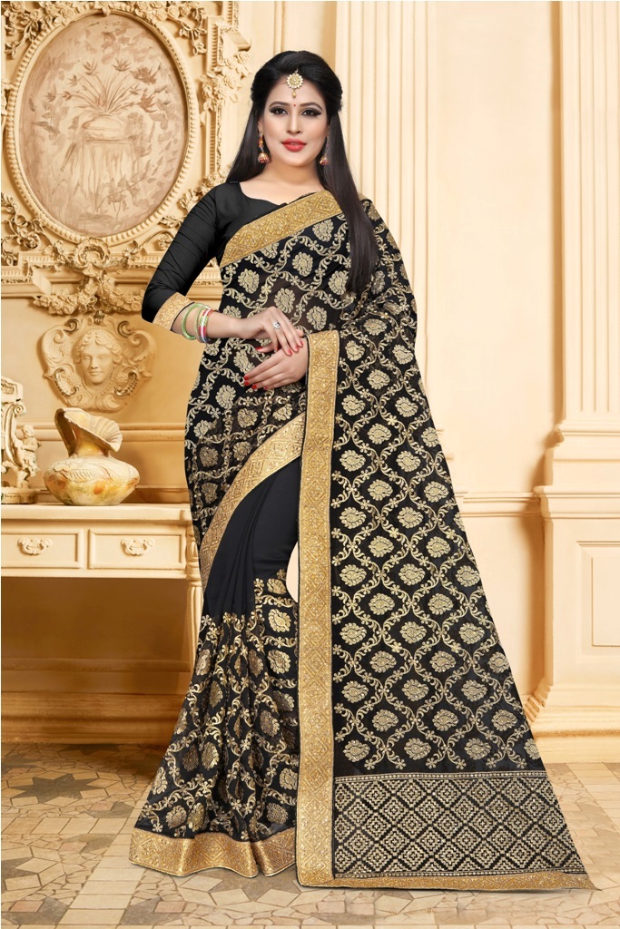 Adorn The Pretty Angelic Look Wearing This Designer Saree