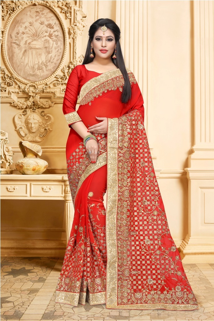 Adorn The Pretty Angelic Look Wearing This Designer Saree