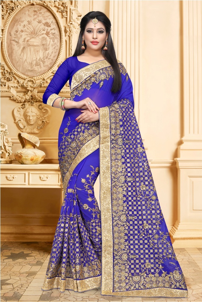 Adorn The Pretty Angelic Look Wearing This Designer Saree