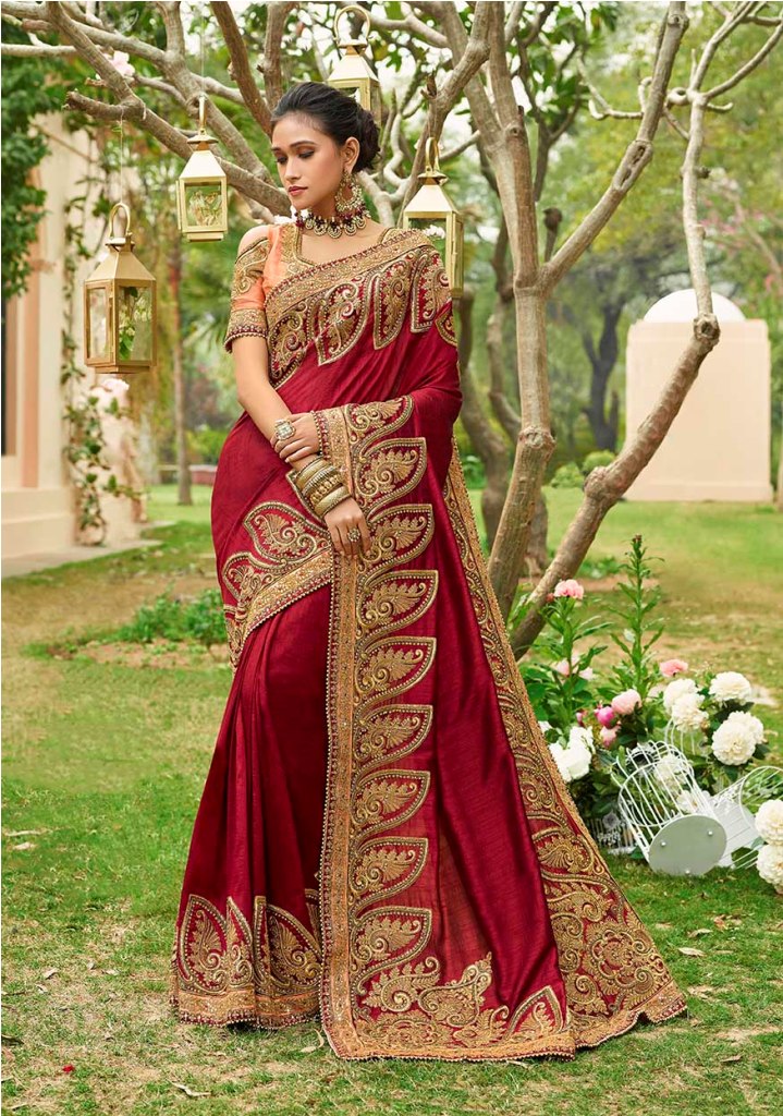 Shine Bright Wearing This Heavy Designer Saree