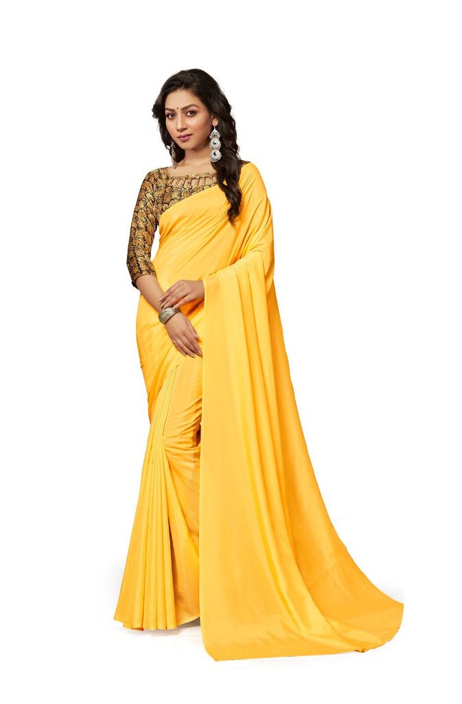 Rich And Elegant Looking Plain Saree IS Here