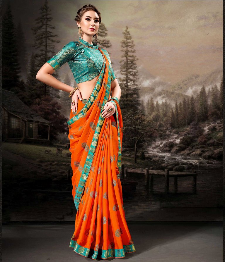 Shine Bright In This Very Pretty Designer Saree