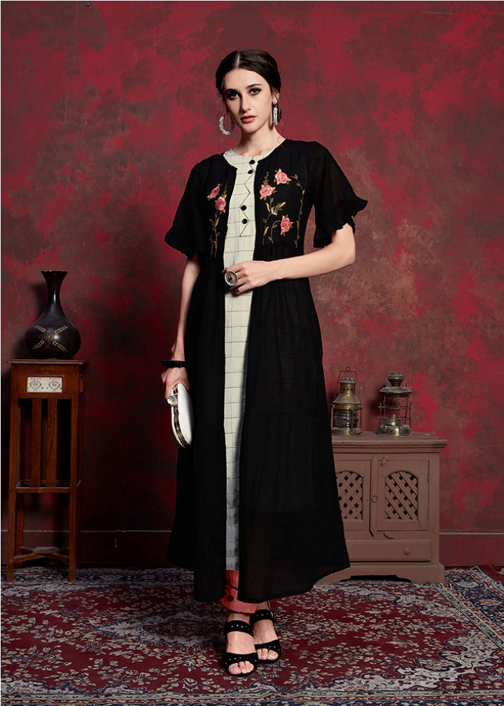 Here Is A Beautiful Jacket Patterned Designer Readymade Kurti