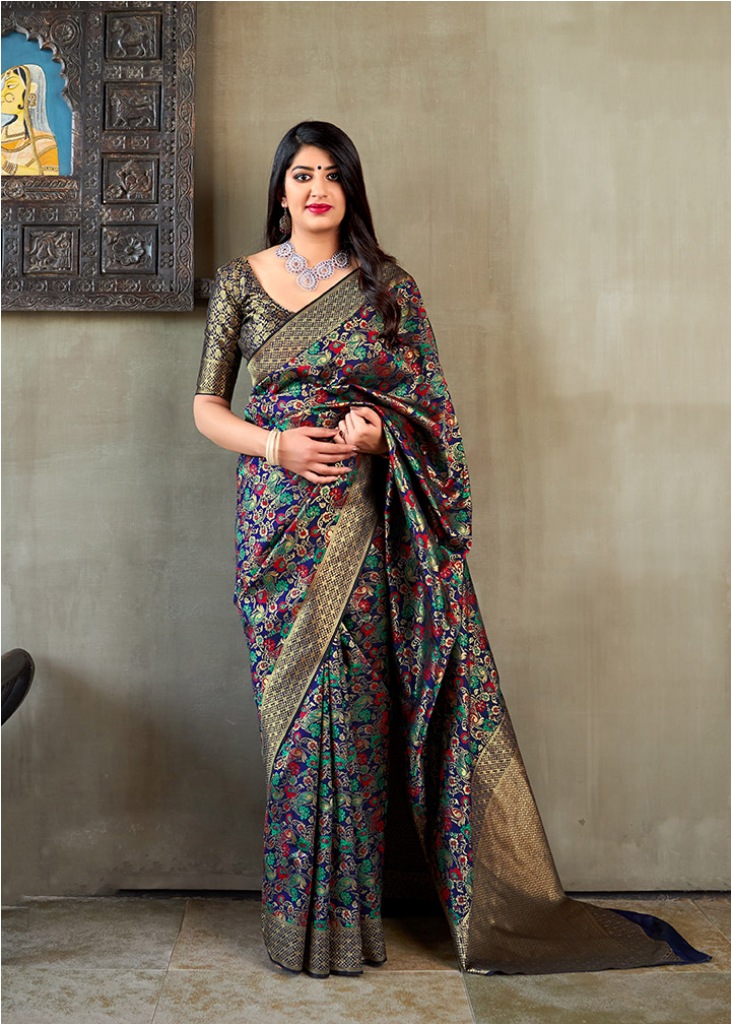 Adorn The Angelic Look Wearing This Designer Silk Based Saree