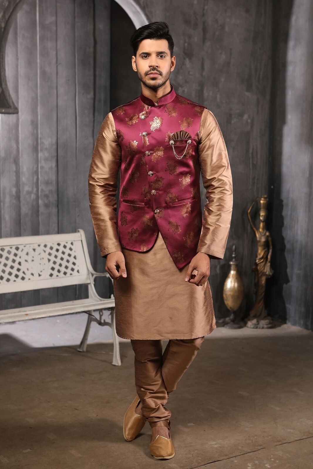 Indowestrn wedding and partywear stylish mens wear 