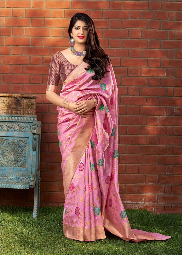 Adorn The Angelic Look Wearing This Designer Silk Based Saree