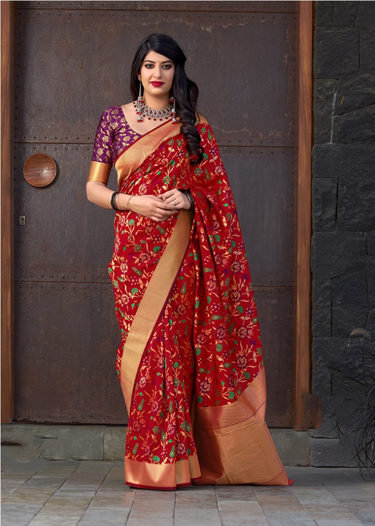 Adorn The Angelic Look Wearing This Designer Silk Based Saree