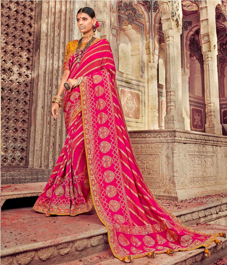 Celebrate This Festive Season Wearing This Designer Silk Based Saree