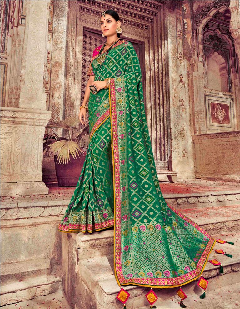 Celebrate This Festive Season Wearing This Designer Silk Based Saree