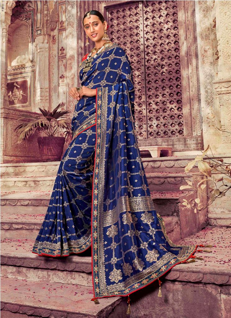 Celebrate This Festive Season Wearing This Designer Silk Based Saree