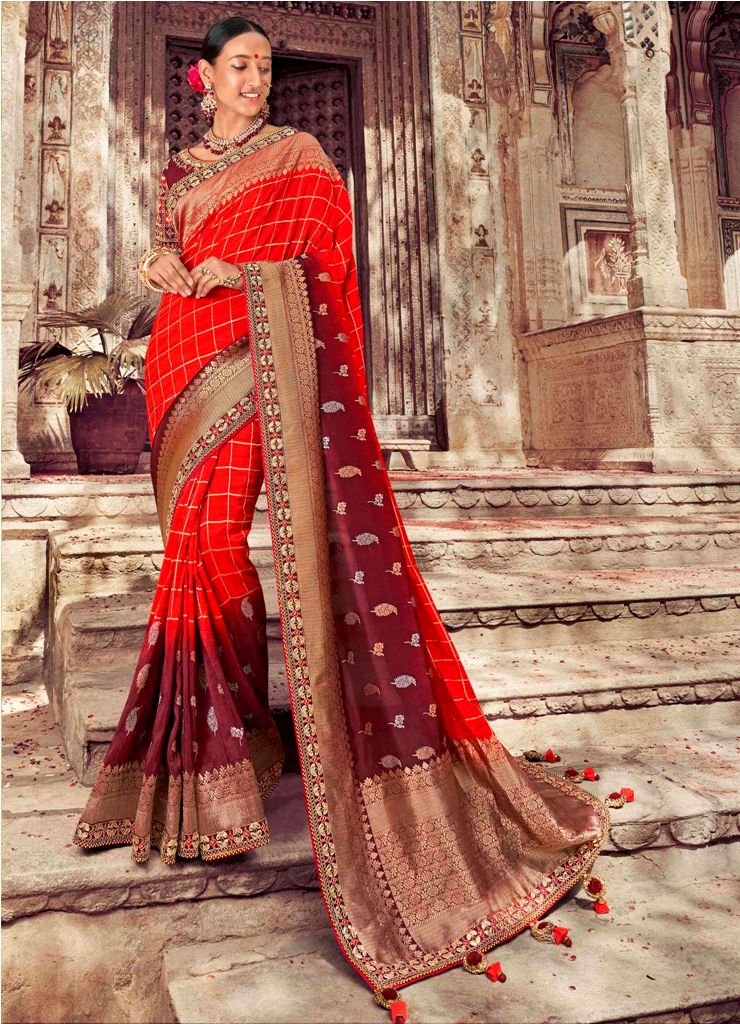 Celebrate This Festive Season Wearing This Designer Silk Based Saree