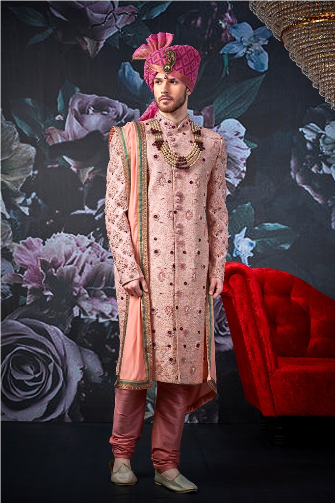 Designer embroid wedding and party wear SHERWANI