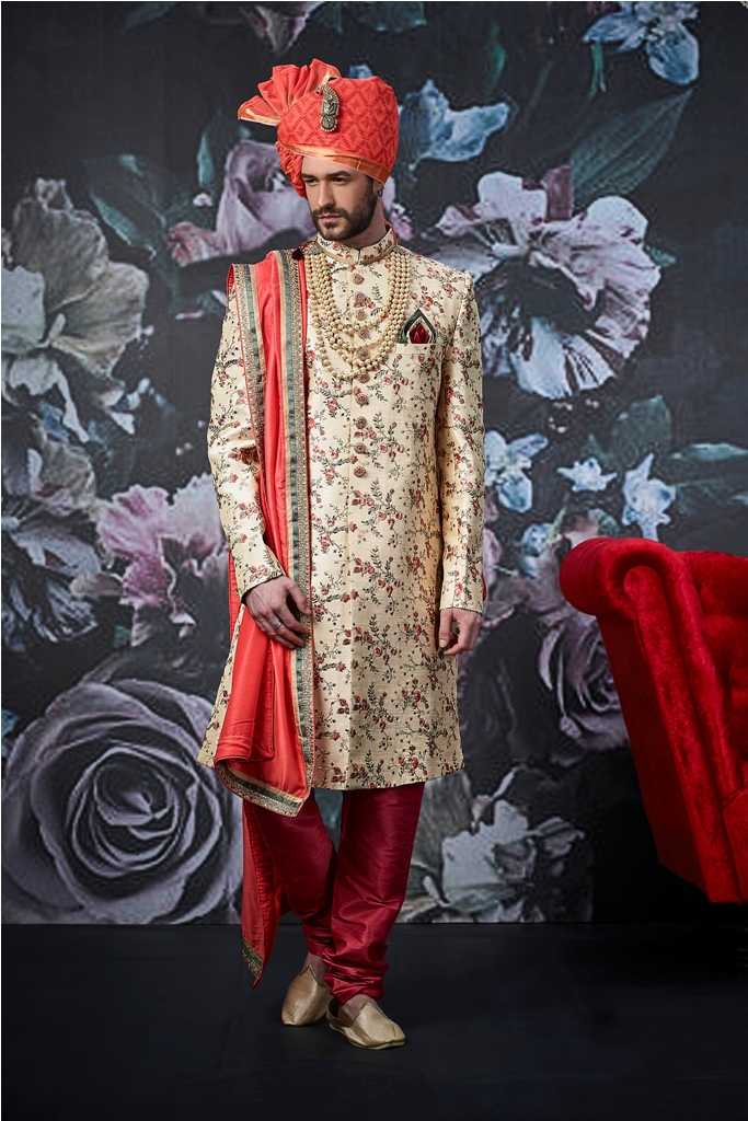 Designer embroid wedding and party wear indo western