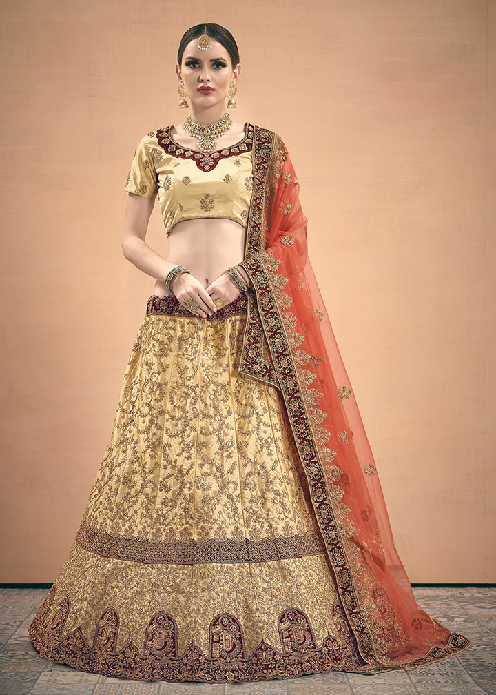 Adorn The Pretty Angelic Look Wearing This Designer Lehenga Choli