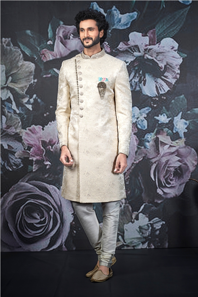 Designer heavy worked royal sherwani with new ideas