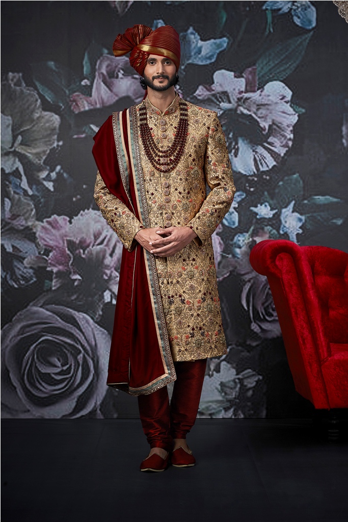 Designer embroid wedding and party wear SHERWANI