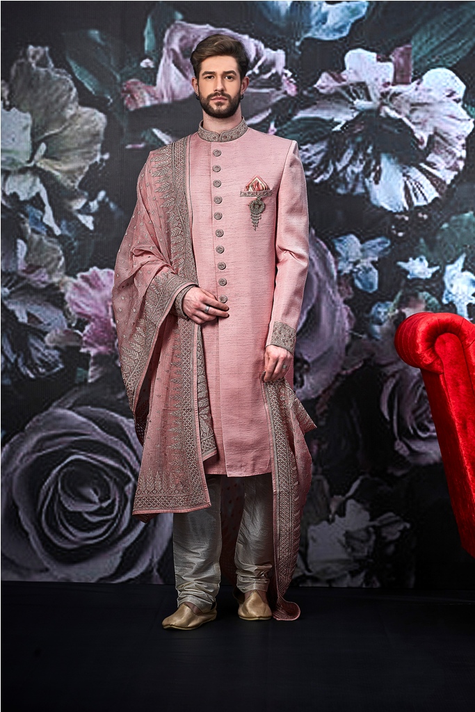 Designer heavy worked royal sherwani with new ideas