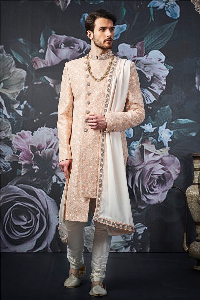 Designer heavy worked royal sherwani with new ideas