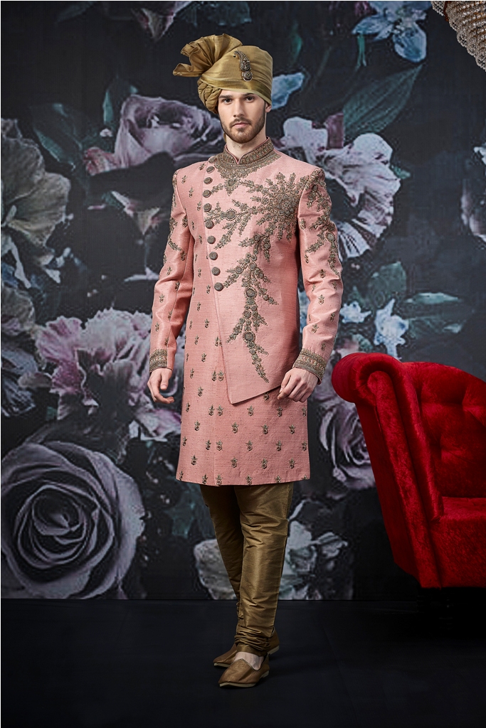 Designer heavy worked royal sherwani with new ideas