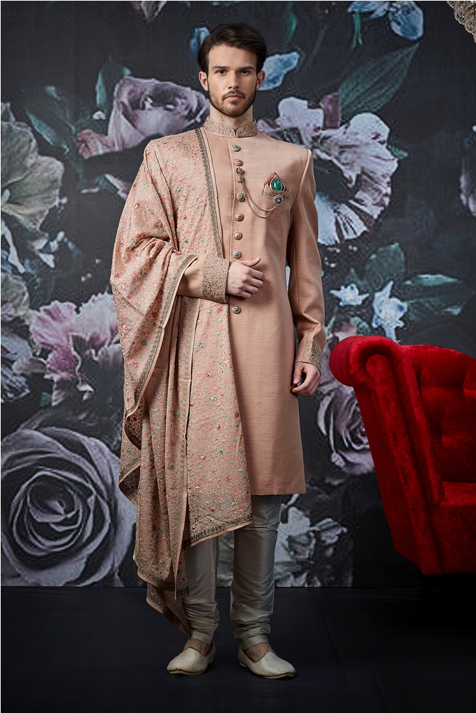 Designer heavy worked royal sherwani with new ideas