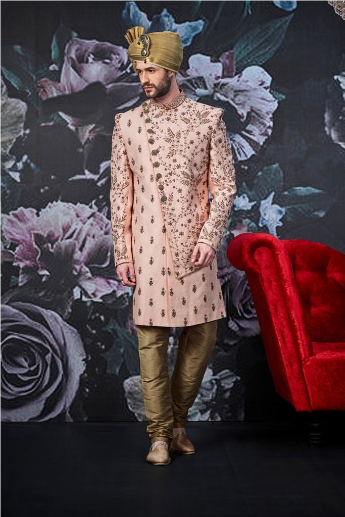 Designer heavy worked royal sherwani with new ideas