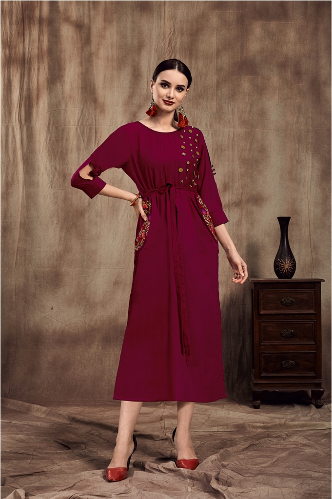 Simple And Elegant Looking Readymade Straight Kurti