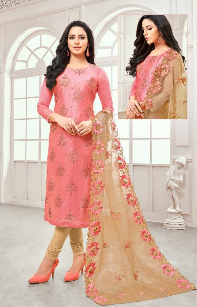 Rich And Elegant Looking Designer Straight Suit