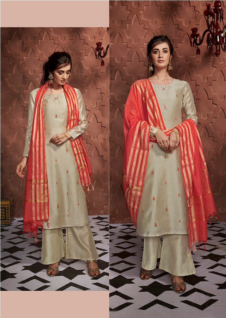 Flaunt Your Rich And Elegant Taste Wearing This Designer Readymade Suit