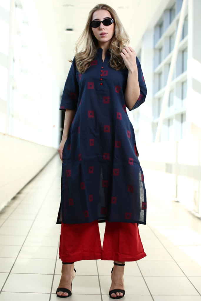 Simple And Elegant Kurta Set Is Here In Simple Colored Kurti Paired With Plazzo