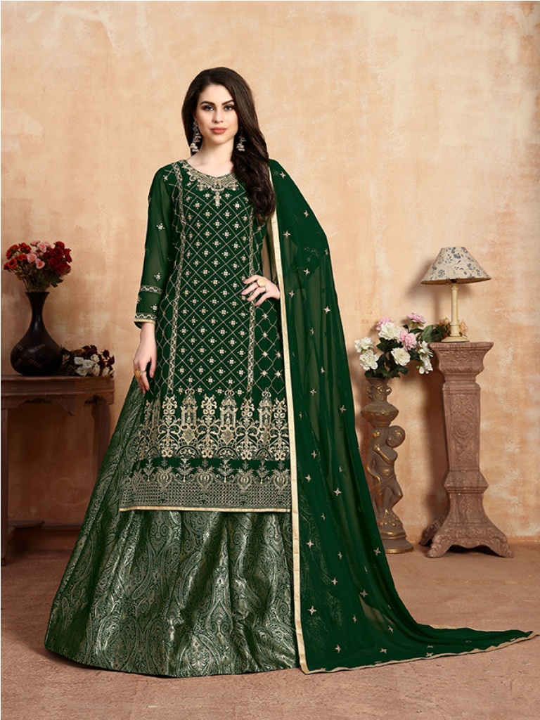 Here Is A Beautiful Heavy Designer Lehenga Suit