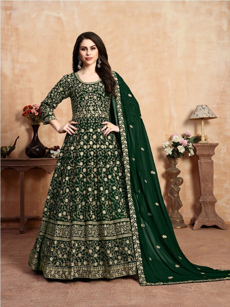 Get Ready For The Upcoming Wedding Season With This Heavy Designer Floor Length Suit