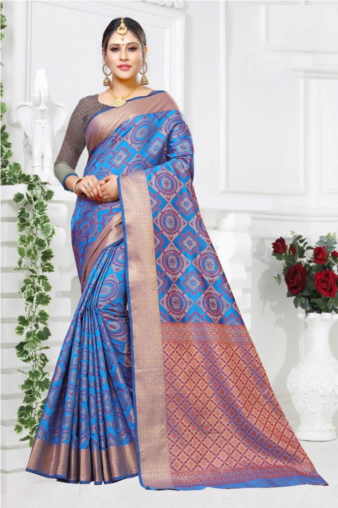 Pure Traditional Shade Is Here With This Designer Saree