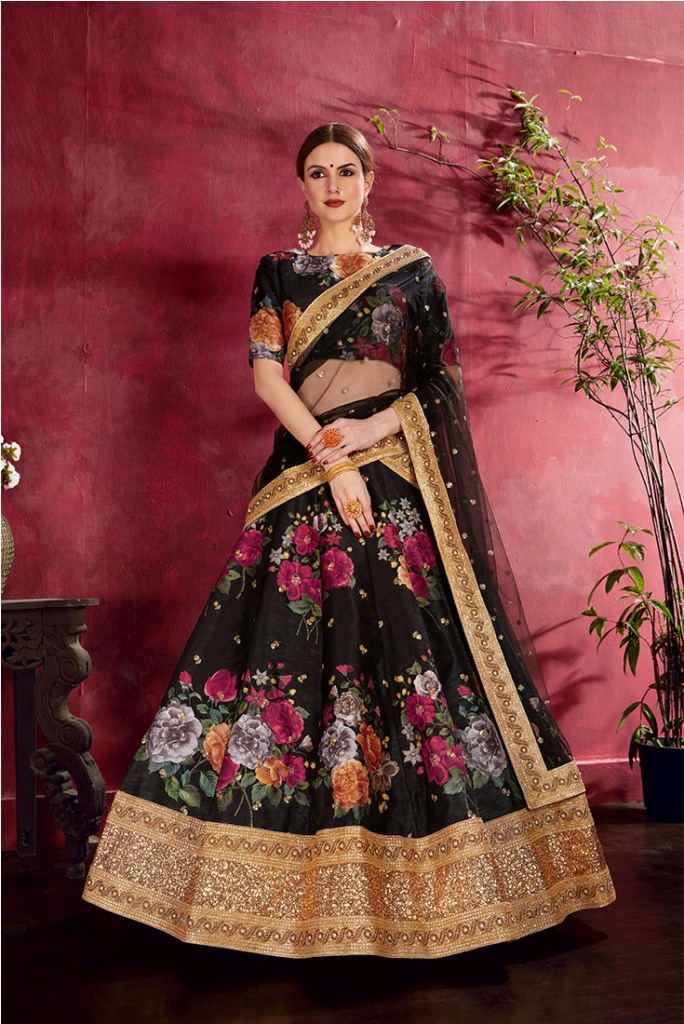 Adorn A Lovely Trendy Look This Wedding Season With This Heavy Designer Lehenga Choli