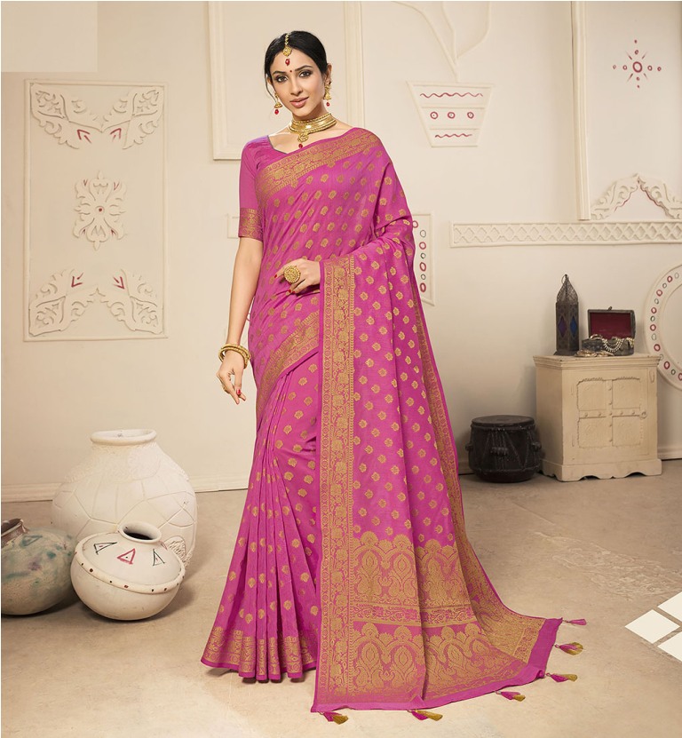 Flaunt Your Rich And Elegant Taste Wearing This Lovely Silk Based Saree