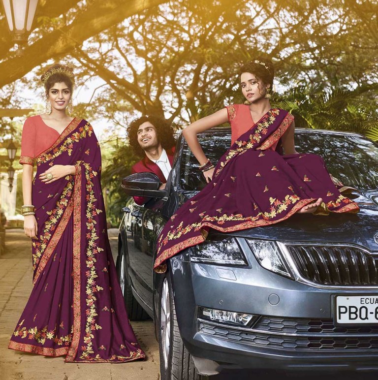 Celebrate This Festive And Wedding Season Wearing This Heavy Designer Saree