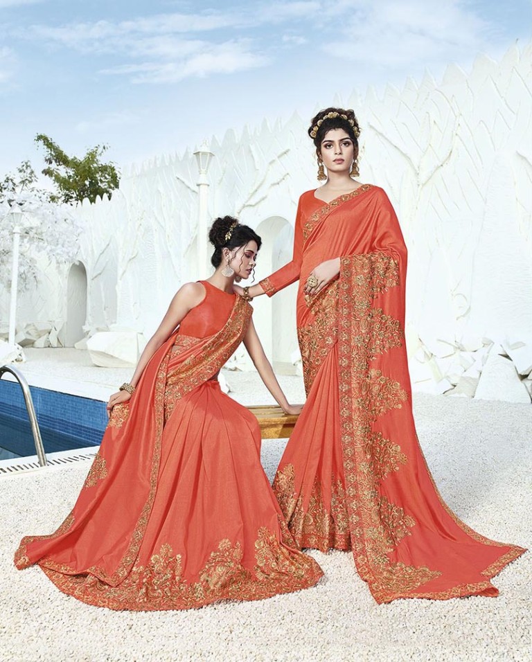 Celebrate This Festive And Wedding Season Wearing This Heavy Designer Saree