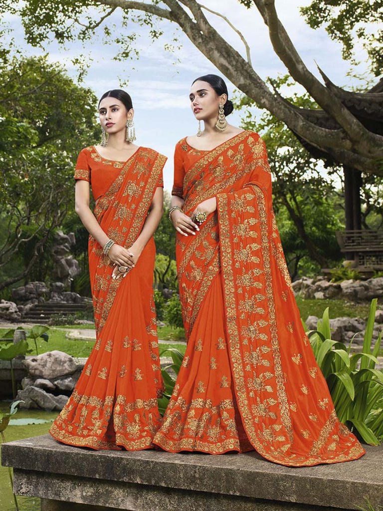 Celebrate This Festive And Wedding Season Wearing This Heavy Designer Saree