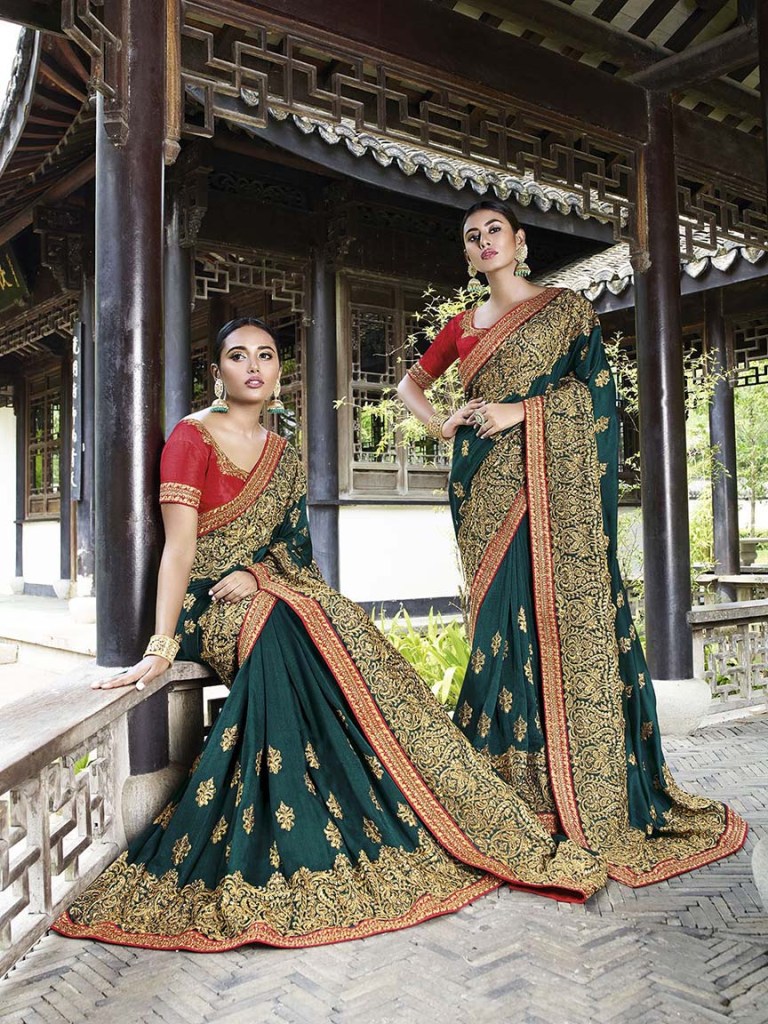 Celebrate This Festive And Wedding Season Wearing This Heavy Designer Saree